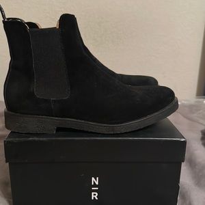 -triple black suede Chelsea boot